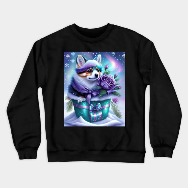 Corgi Gift Crewneck Sweatshirt by Enchanted Reverie